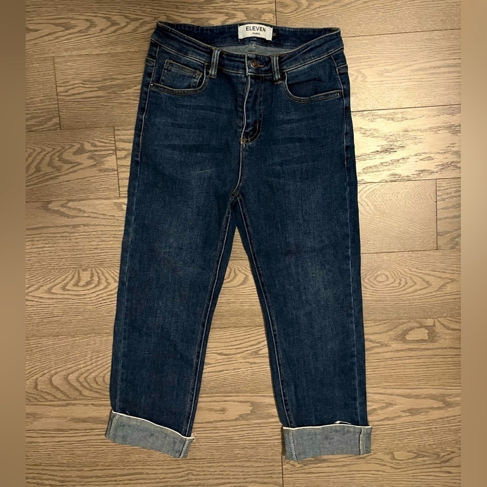 Eleven Paris Dark Wash Capri Jeans